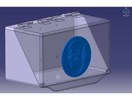 seguridad gafas protección almacenamiento caja peter plátano 3d print model - Mito3D