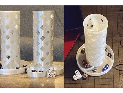 zar kule üçlü sarmal tepsi fresnelthz 3d print model - Mito3D