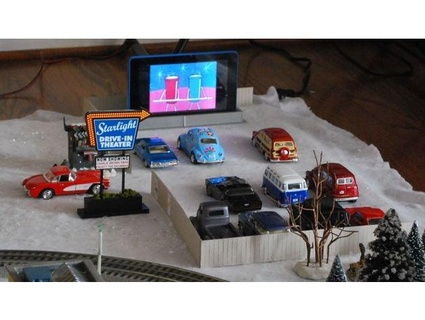 christmas village drive theater bobs creations 3d print model - Mito3D