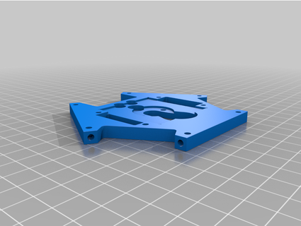 flsun sr effector plate - cad file werebear93 3d print model - Mito3D