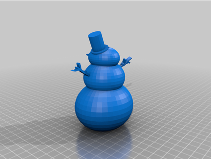 snowman led decorative statue amigakid 3d print model - Mito3D