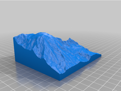 mt lluvioso geográfico terreno necesariosalvaje 3d print model - Mito3D