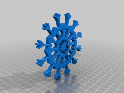 99 005 0000001 fiocco neve bluedogseventysei 3d print model - Mito3D