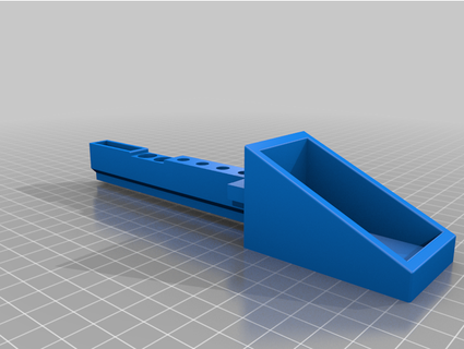 elegoo Neptuno 2 oculto boquilla extrusor soporte bandeja 7egend 3d print model - Mito3D