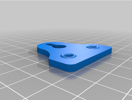 mirror fixing plate hinge cleosynthesis 3d print model - Mito3D