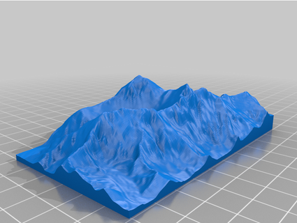 mt Everest geografisch Terrain notwendigwild 3d print model - Mito3D