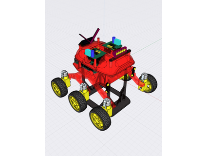 Mars rover an misal rocker bogie süspansiyon boymurdock 3d print model - Mito3D