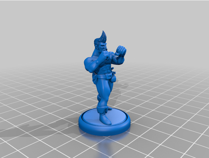 pugilist brawler mini shinjiteflorana 3d print model - Mito3D