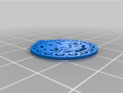 beast patterned llave anillo pcn3dprinting 3d print model - Mito3D