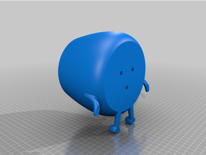 fat happy sitting pot holes neenbean130 3d print model - Mito3D