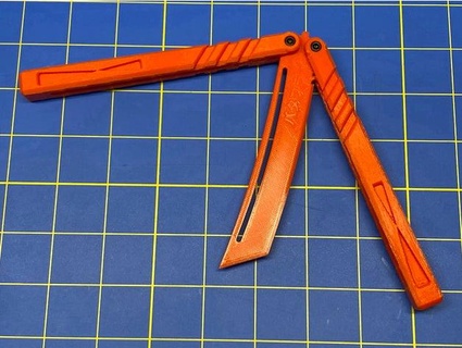 Tanto bıçak ağzı balisong retsyx 3d print model - Mito3D