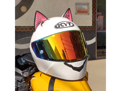 cat ear kyt nfr helmet v2 ganganchen 3d print model - Mito3D