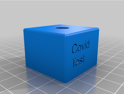 covid self test tube holder peetje2000 3d print model - Mito3D