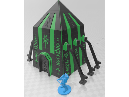 kendin yap Necron piramit orta wh40k fromtragg 3d print model - Mito3D