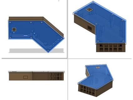enviro + aire calidad estación cubierta carcasa funda kumters 3d print model - Mito3D