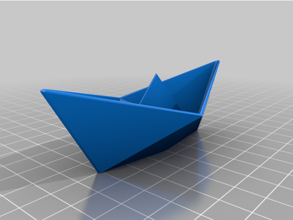 paper boat wakedream 3d print model - Mito3D
