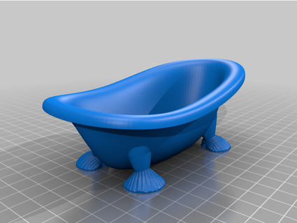 clamfoot bathtub coffeetimedesigns 3d print model - Mito3D
