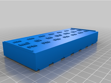 easy load parametric pill box steviehs 3d print model - Mito3D