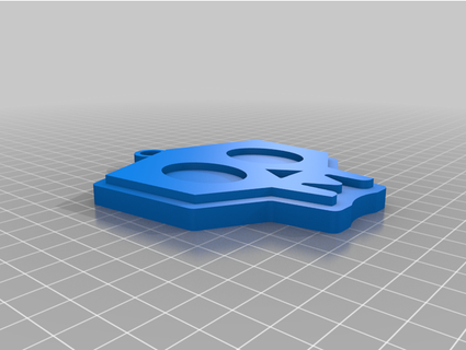kafatası küpe anahtarlık gevezelik 3d print model - Mito3D