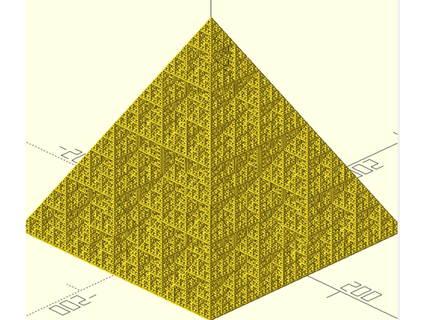 Sierpinski piramit sipariş 7 boyut 2 özel joebauers 3d print model - Mito3D