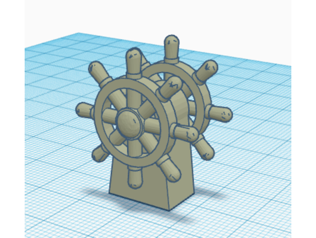 taşınabilir d tekne direksiyon tekerlek dümen jalapenofizz 3D print model - Mito3D