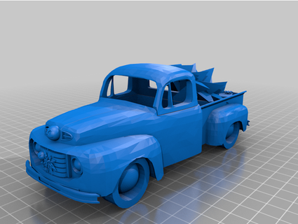 holiday special 49 ford f1 christmas edition cj workshop 3d print model - Mito3D