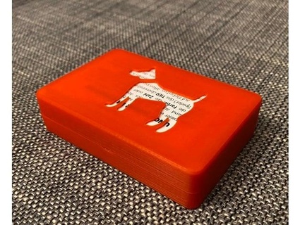 pulcro jugando tarjeta caja fritz 3d print model - Mito3D