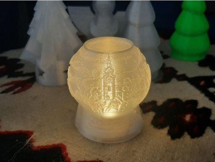 winter themed lanterns base leors 3d print model - Mito3D