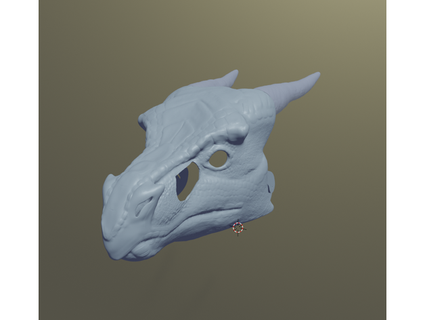icewing dragon mask dragonartist15 3d print model - Mito3D