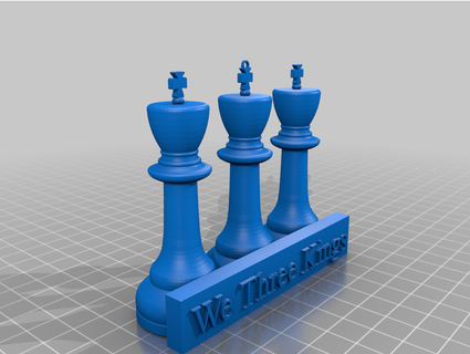 three kings ornament chess joke austindynamics 3d print model - Mito3D