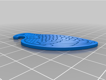 hawk-shaped kita peak pcn3dprinting 3d print model - Mito3D