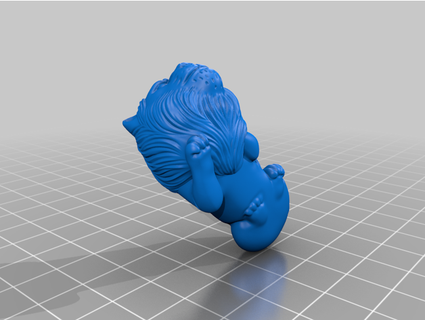 lion shaped moonjin clé bague pcn3dprinting 3d print model - Mito3D