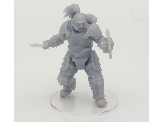 1 54 Marcus umano mercenario mattting 3D print model - Mito3D