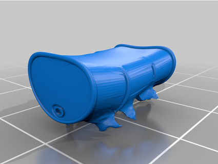 barrel broken barrel skaag86  3d print model - Mito3D