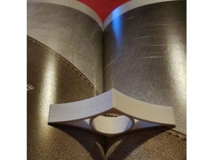 livro página dedo suporte marido 3d print model - Mito3D