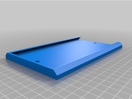 desk power brick mount screw holes mpresti 3d print model - Mito3D