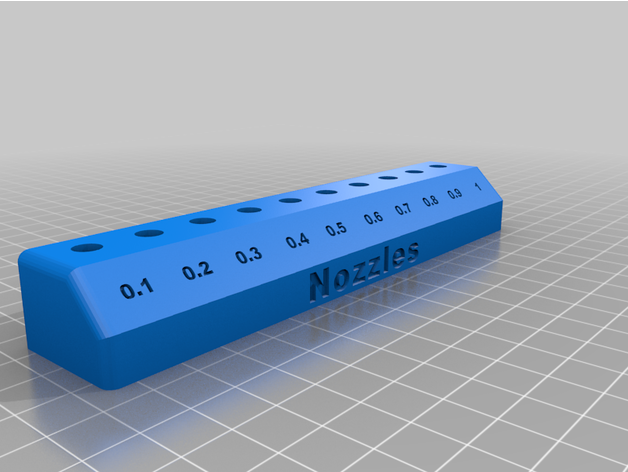 3d printer nozzle rack hugo gu 3D print model - Mito3D