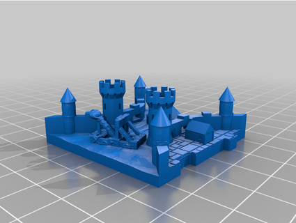 rifraf carcassonne catapulta espansione sriff 3d print model - Mito3D