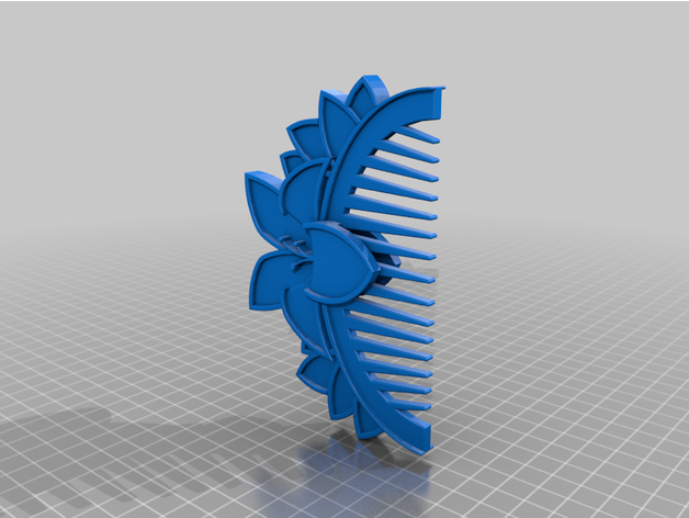 mulan's hair comb staceya 3D print model - Mito3D