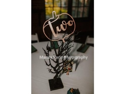 pumpkin shaped table numbers iw3dprinting 3d print model - Mito3D