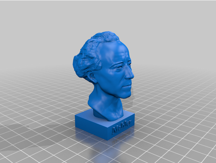 gustav Mahler estátua Rodin pazzá 3d print model - Mito3D