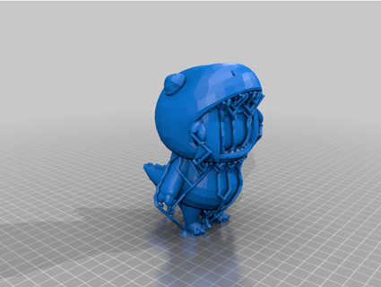 smol dinosaure bouche glibellule 3d print model - Mito3D