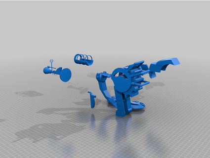 Raygun Concha biggsneeze 3d print model - Mito3D