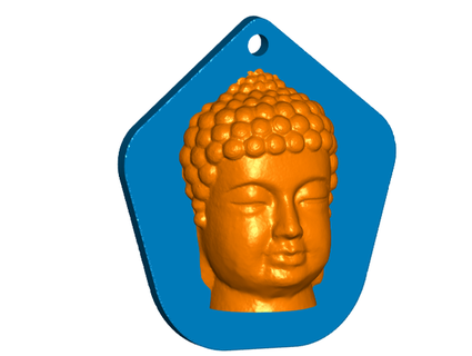 wind chime upgrade 3d buddha bust sail catcher toakamate 3d print model - Mito3D