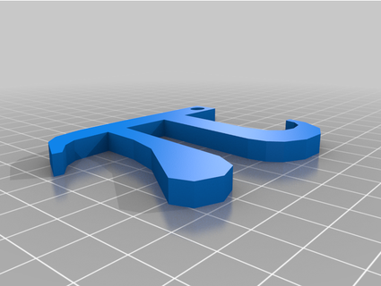 pi greco bloque azul 3d print model - Mito3D