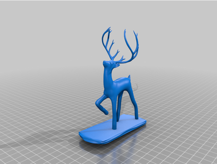 prancer stand christmas deer k6xx1 3d print model - Mito3D