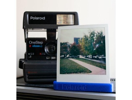 polaroid imagen estante soporte pasta mixta 3d print model - Mito3D