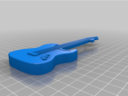 Fender Stratocaster Stil Miniatur loki75 3d print model - Mito3D