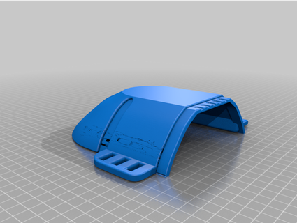 personalizadas mandaloriano joelho prato criações base rebelde 3d print model - Mito3D