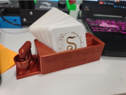 bakery business card holder crs208 3d print model - Mito3D